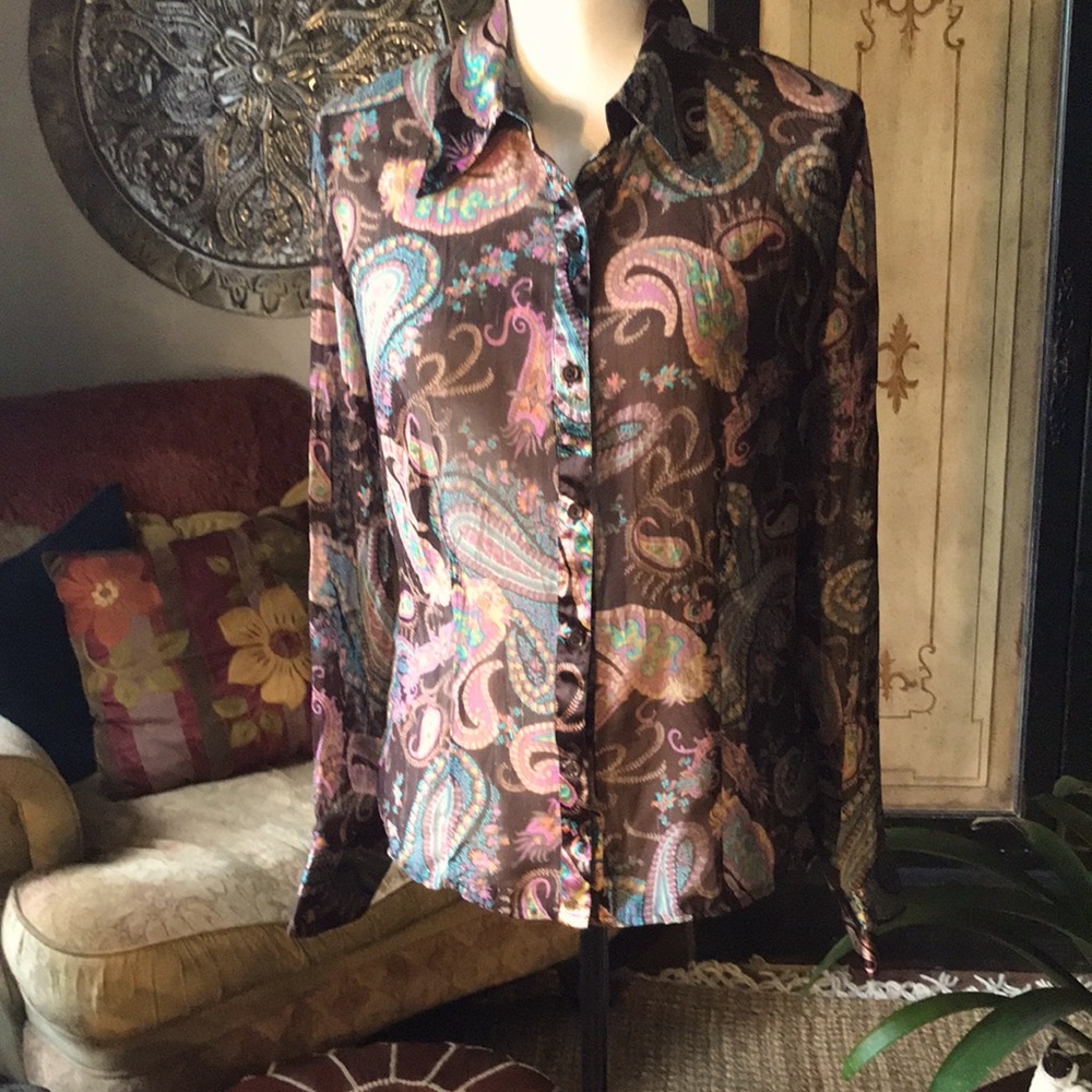 No Boundaries Paisley Blouse